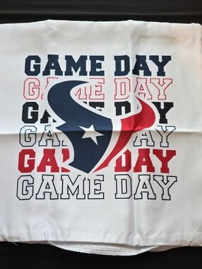 Houston Texans Game Day Graphic Pillowcase - White with Navy & Red